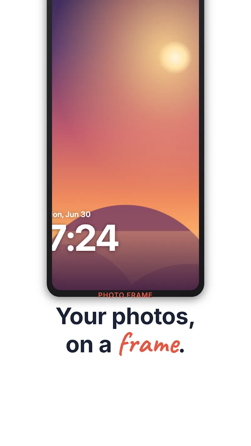 ProFocus Play Store screenshot: your photos on a frame